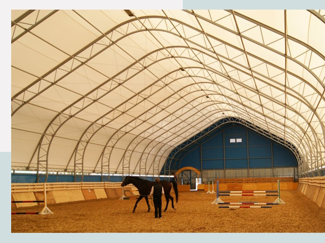 Строительство конных манежей в Ртищево