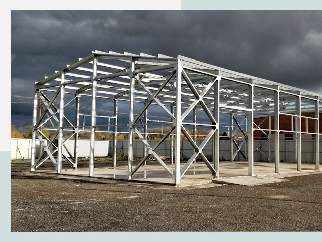 Двускатные ангары в Ртищево от 613 руб. за квадрат