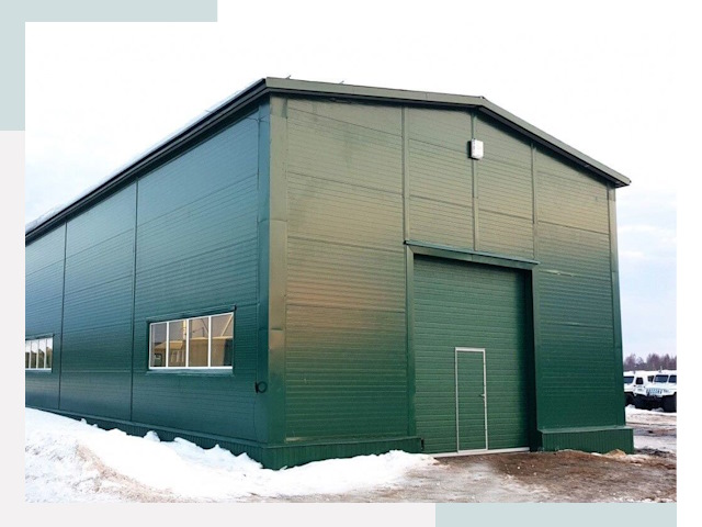 Двускатные ангары в Ртищево