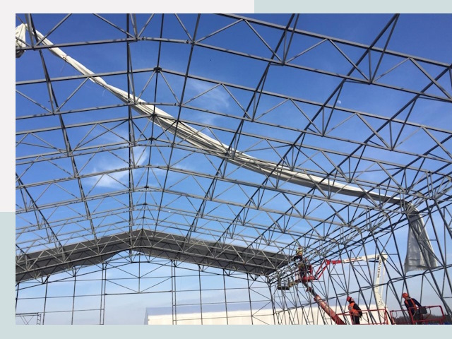 Шатровые ангары от 613 руб. в Ртищево и Саратовской области