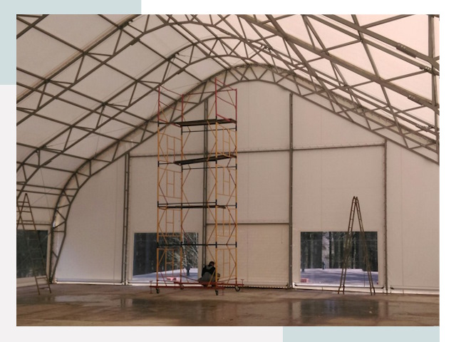 Шатровые ангары в Ртищево