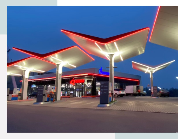 Навесы для АЗС в Ртищево