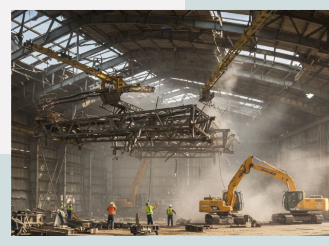 Демонтаж ангаров в Ртищево от 613 руб. за м²