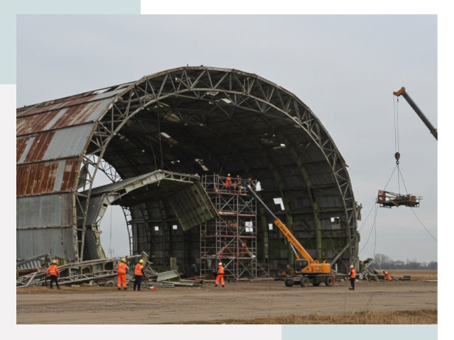 Демонтаж ангаров в Ртищево